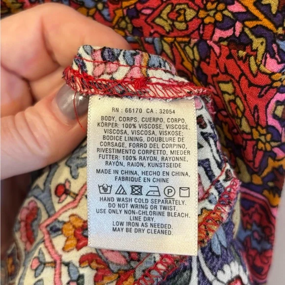 Maeve Anthropologie Multicolor Floral Midi Dress. Size 2. - Picture 6 of 9